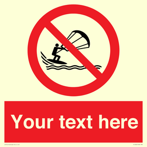 Custom No kite surfing